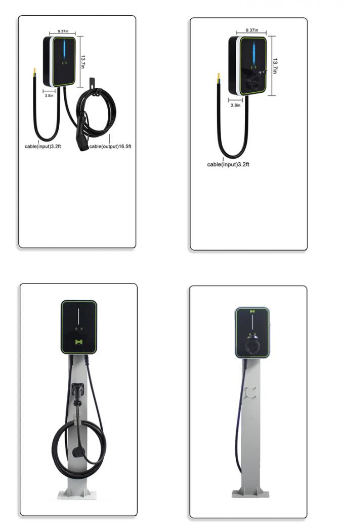 Electric Car Wallbox Pulsar Plus Ev Charger Gun Line 3.6KW / 7KW / 11KW / 22KW 6