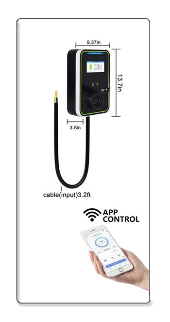 EV-HB Wallbox Electric Car Charger Gun Base With APP 16A / 32A Car Charging Wall Box 6