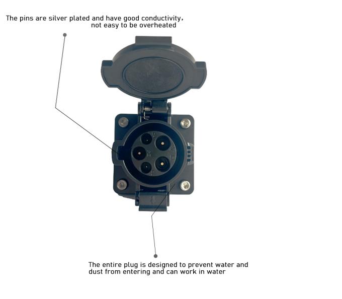 EVCOME Type 1 Socket (220V 16A 32A) Ev Charger Connector Without Cable OEM ODM 2