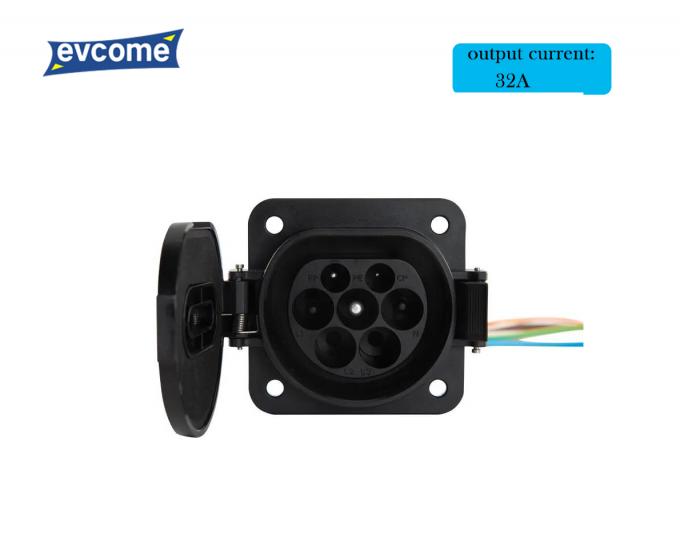 EVCOME Type 2 IEC 62196 Socket (250V 480V 32A) Ev Charger Connector Without Cable OEM ODM 0