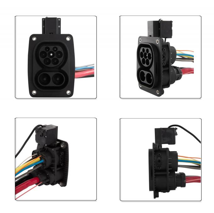EVCOME Ev Charger Connector CCS2 Socket (80A 125A 150A 200A ) Without Cable OEM ODM CE UKCA ROHS 3