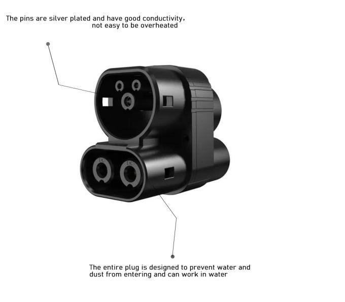 EVCOME CCS1 To CCS2 Adapter (1000V DC 150A) Ev Charger Connector OEM ODM 2