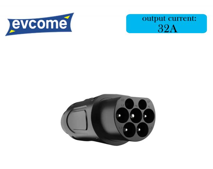 EVCOME Type 2  IEC 62196 To Type 1 SAE J1772 Adapter  (250V  32A) Ev Charger Connector  OEM ODM CE ROHS UKCA 0