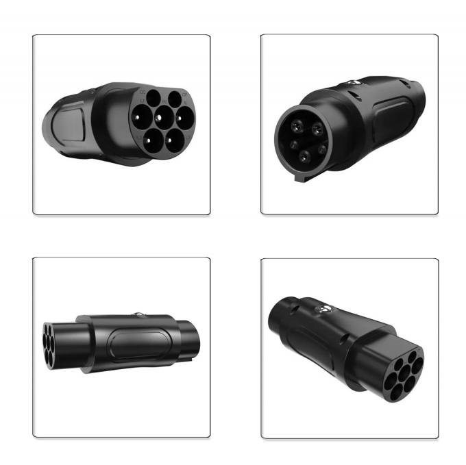 EVCOME Type 2  IEC 62196 To Type 1 SAE J1772 Adapter  (250V  32A) Ev Charger Connector  OEM ODM CE ROHS UKCA 3
