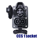 CCS 1 Dc Fast Charge Connector Socket Adapter US 200A CCS Inlet Dc EV Charger Accessories