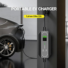 22kw ev charger portable three phase 380V 32A OEM ODM three portable ev charger