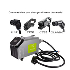 3in1 DC portable ev charger 7kw output 200-750V 20A OEM ODM fast ev charger portable