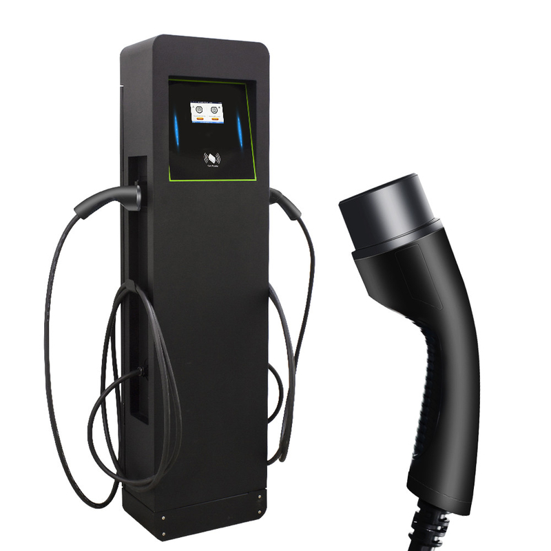 Commercial double gun ev charger Type 2 14kw  32A one phase OEM ODM public ev charger station