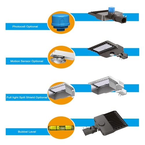 Intelligent Control 50000hrs 200w Led Parking Lot Light